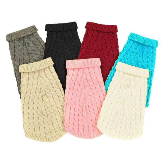 Knitted pet cloth