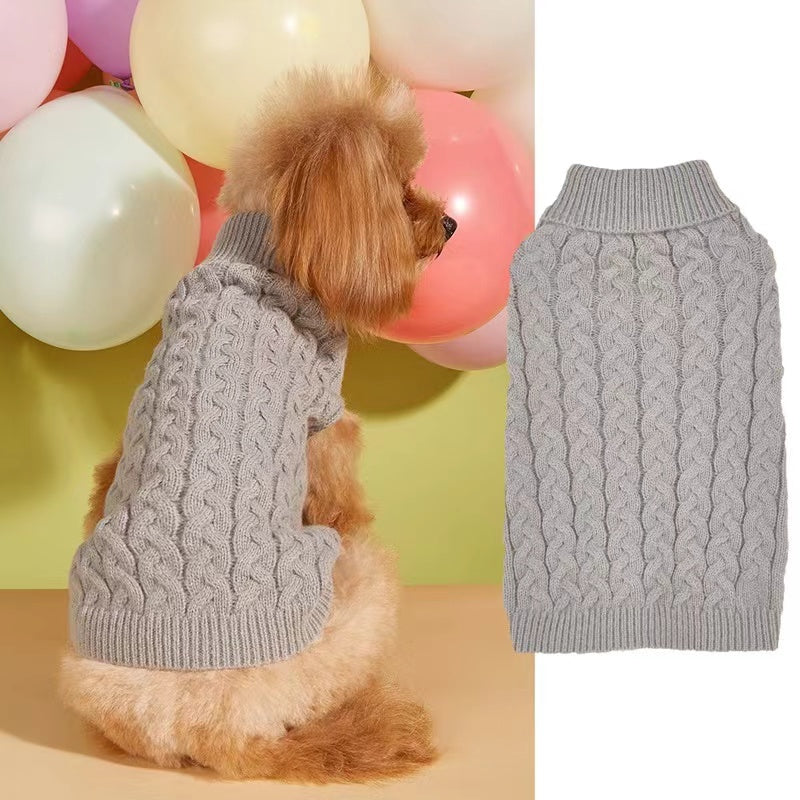 Knitted pet cloth