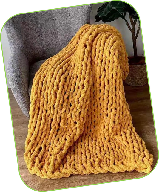 Knitted 100% Acrylic comfortable throw